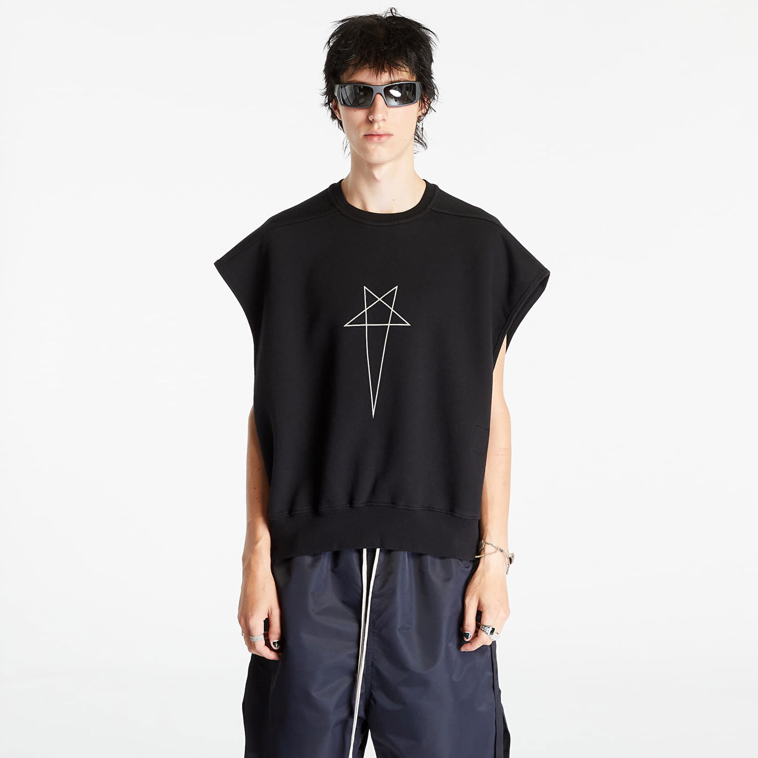 Telovnik Rick Owens Sl Jumbo Tatlin Sweat Vest Črna | DU02C5160 FEP3 0908, 0