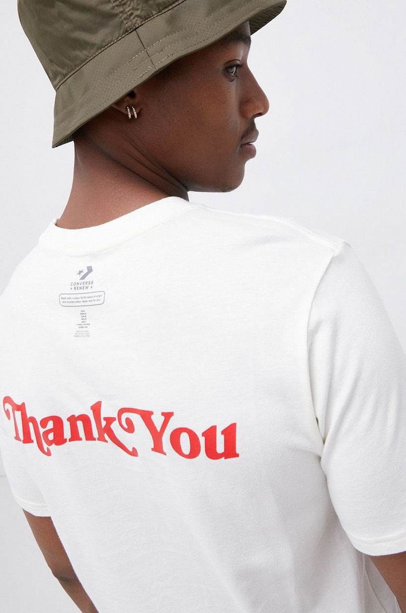 Majica Converse Converse Thank You Graphic T-Shirt Bela | 10019650.A02