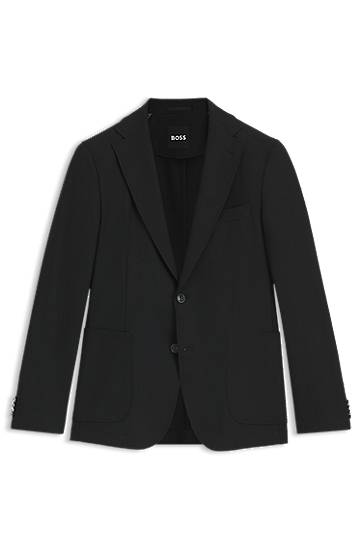 Jakna BOSS BOSS Slim-Fit Stretch Jacket Črna | 50546055