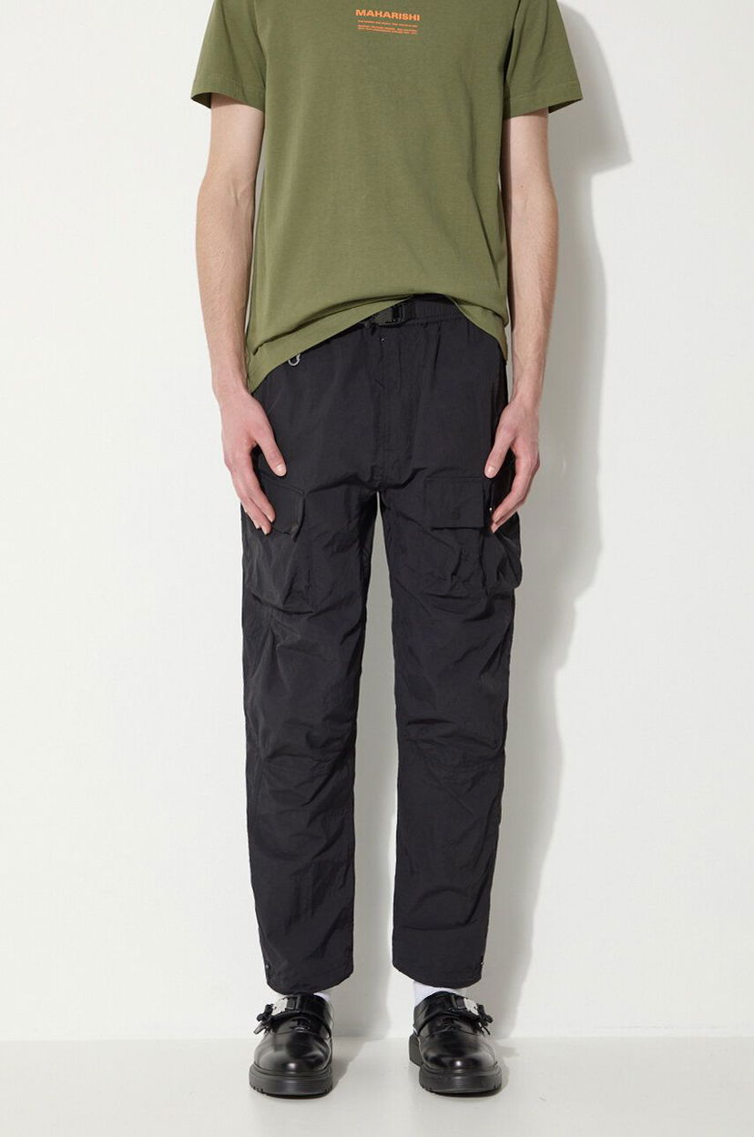 Cargo hlače Maharishi Maharishi Veg Dyed Cargo Track Pants Črna | 5040.BLACK