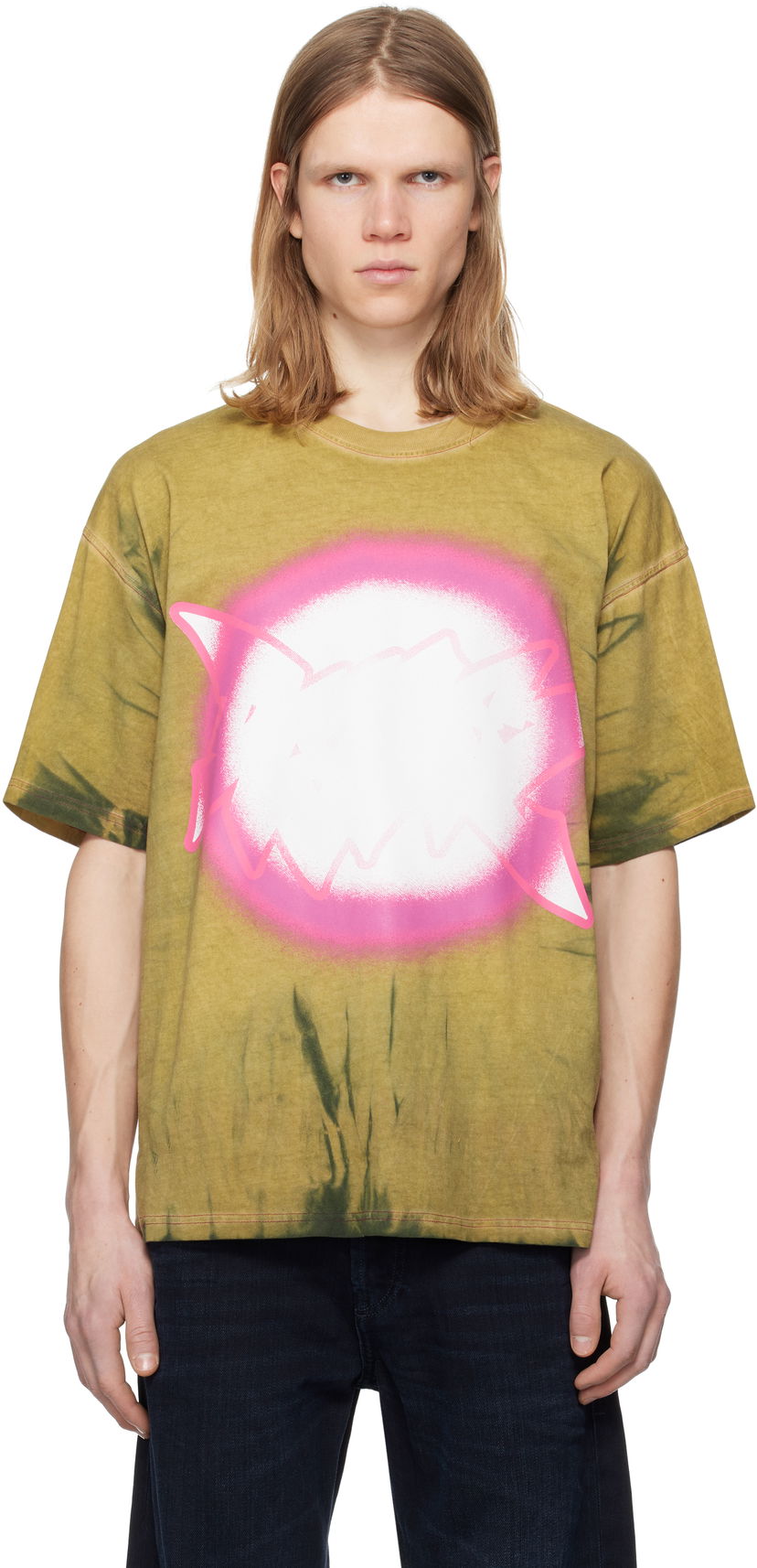 Majica Diesel Diesel T-Boxt-R24 Tie-Dye Graphic T-Shirt Zelena | A16137-0EGBD-7BDA
