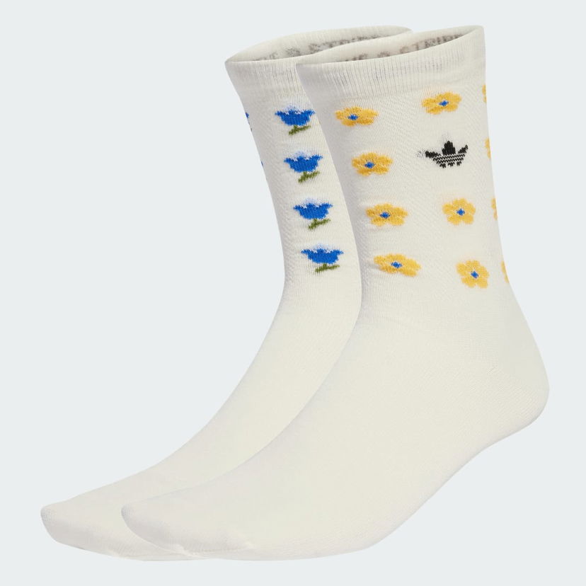 Nogavice adidas Originals Originals x Liberty London Socks 2 Pairs Bela | JV7833
