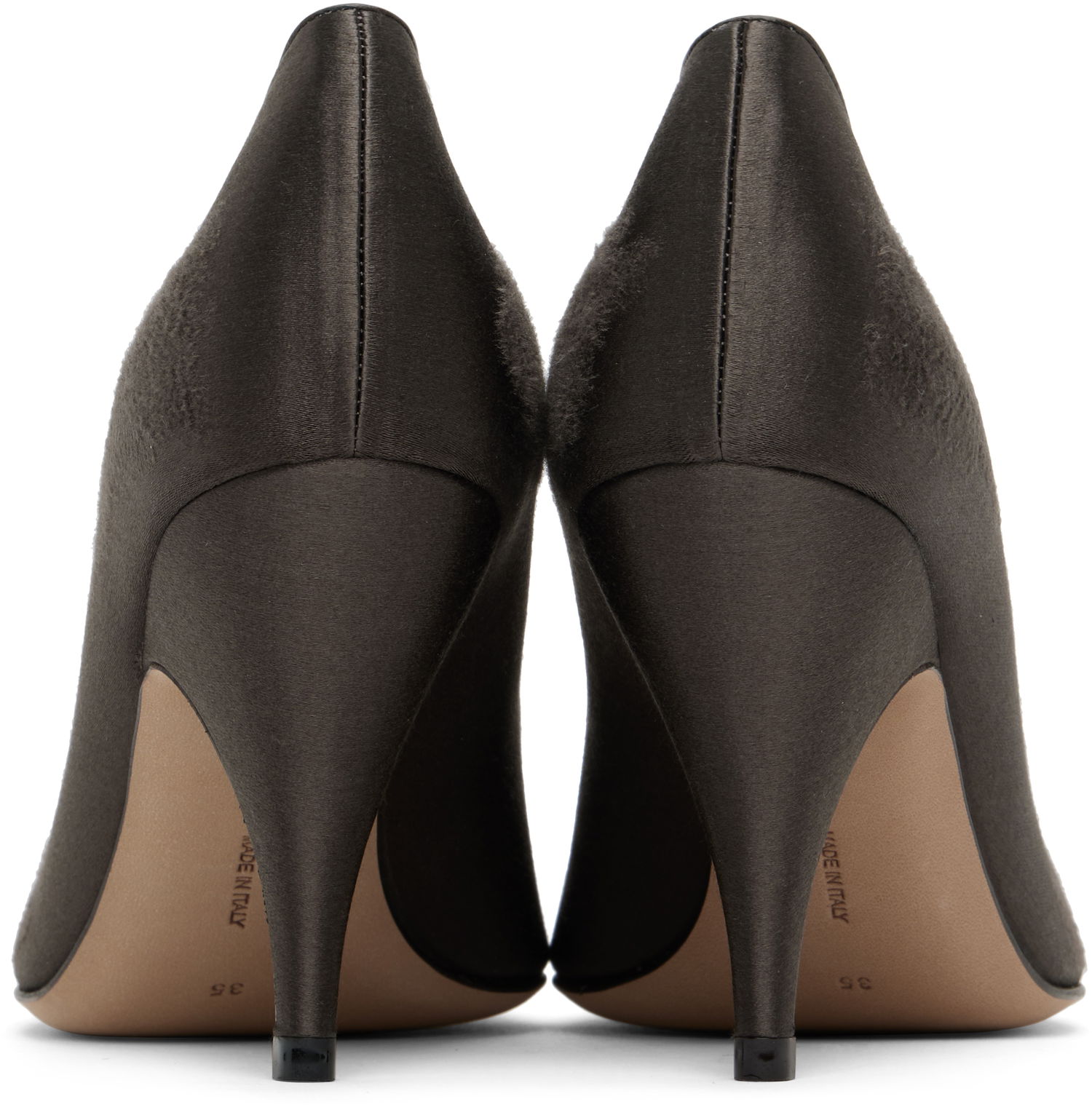 Superge in čevlji The Row The Row Liisa Satin Heels Siva | F1544-W326, 1