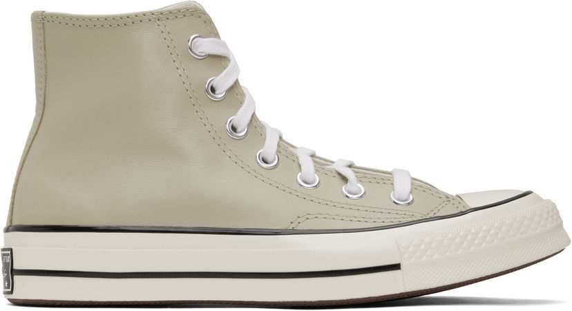 Oblačila Converse Chuck 70 Leather High Top Zelena | A10549C