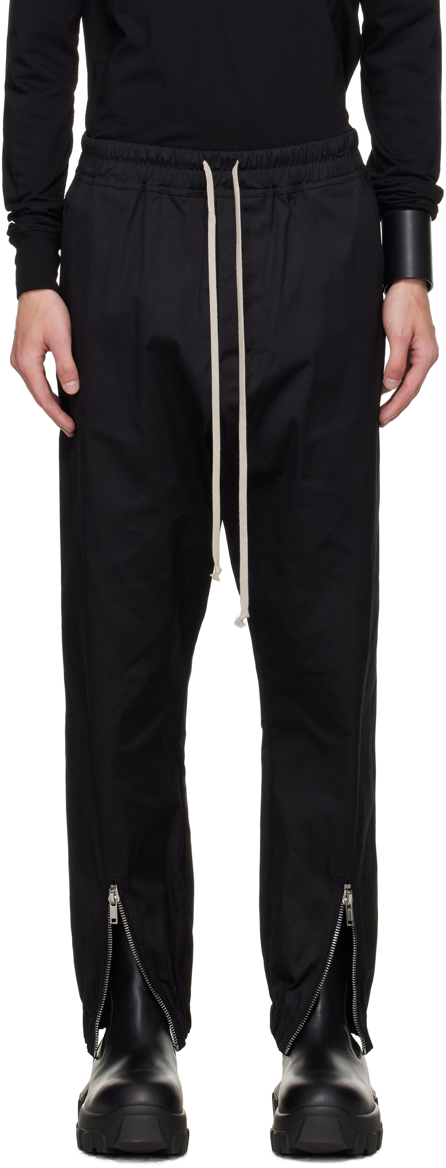Trenirka Rick Owens Rick Owens Concordians Tecuatl Track Pants Črna | RU02E1331 TE, 0