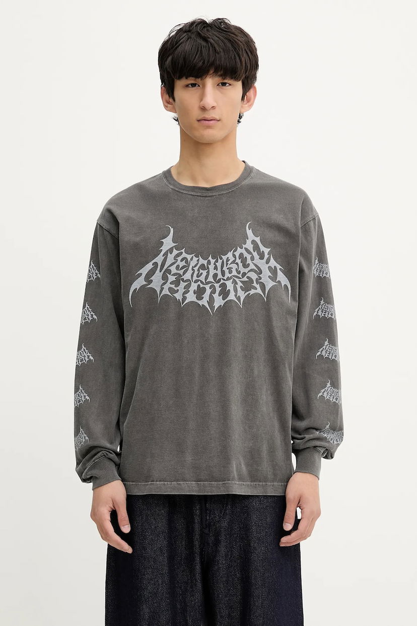 Majica Neighborhood NEIGHBORHOOD Long Sleeve Graphic T-Shirt Siva | 251PCNH.LT04