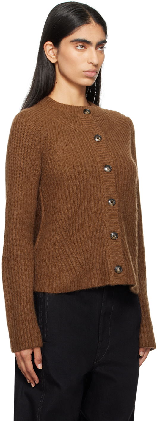 Pleteni pulover Loulou de Saison Loulou de Saison Emin Knit Cardigan Rjava | EMIN, 1