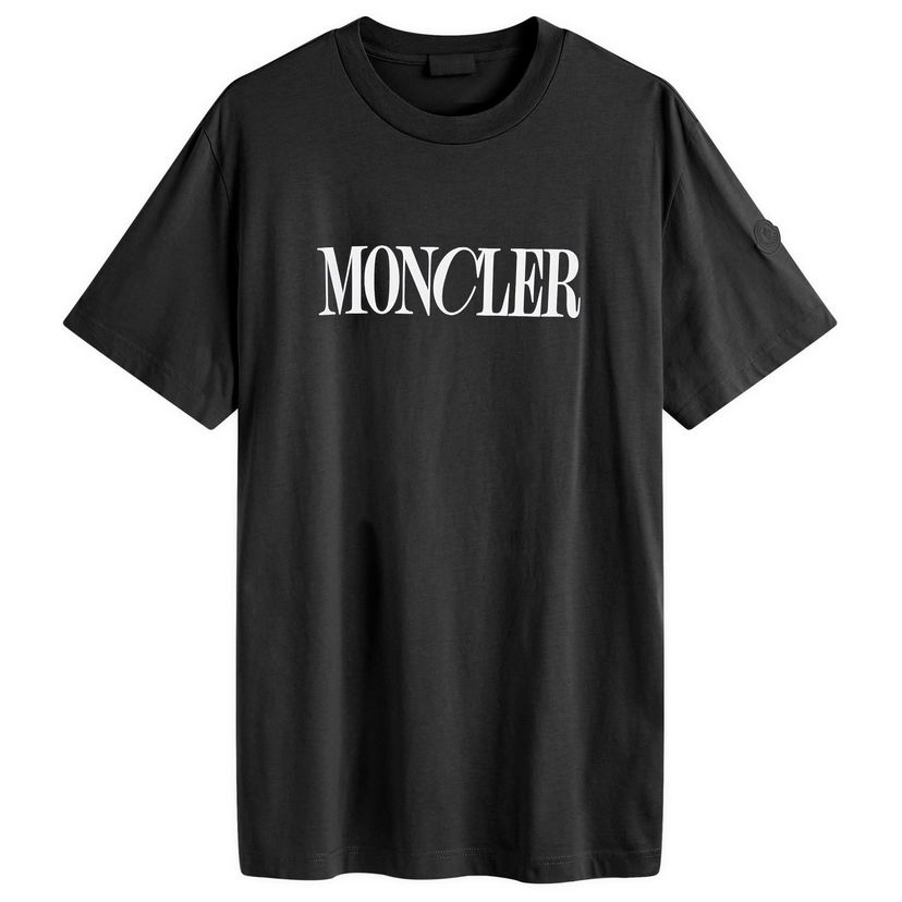 Majica Moncler T-Shirt Logo Črna | 8C000-31-89A17-999
