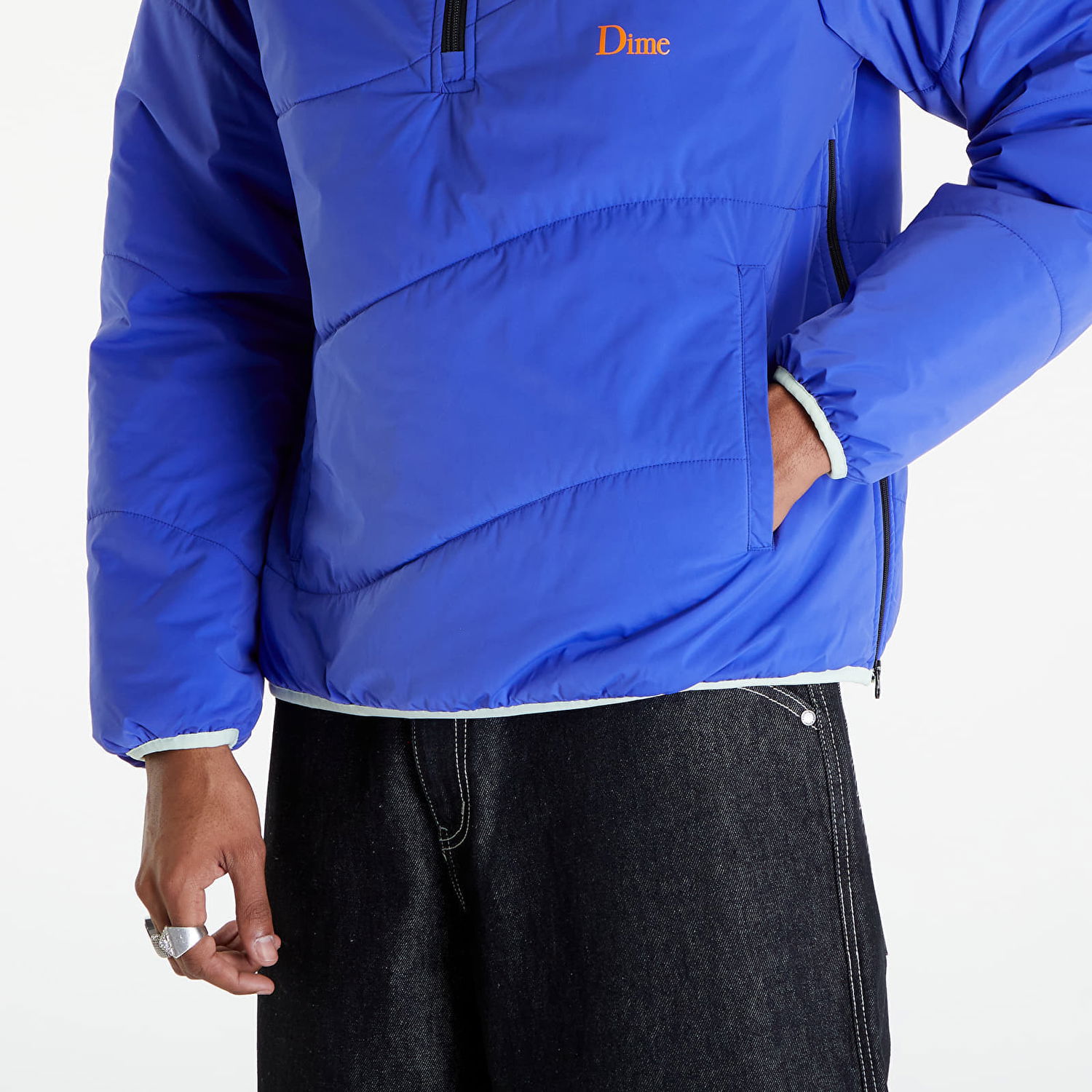 Jakna Dime Trail Half Zip Jacket Modra | DIMESP242BLU, 1