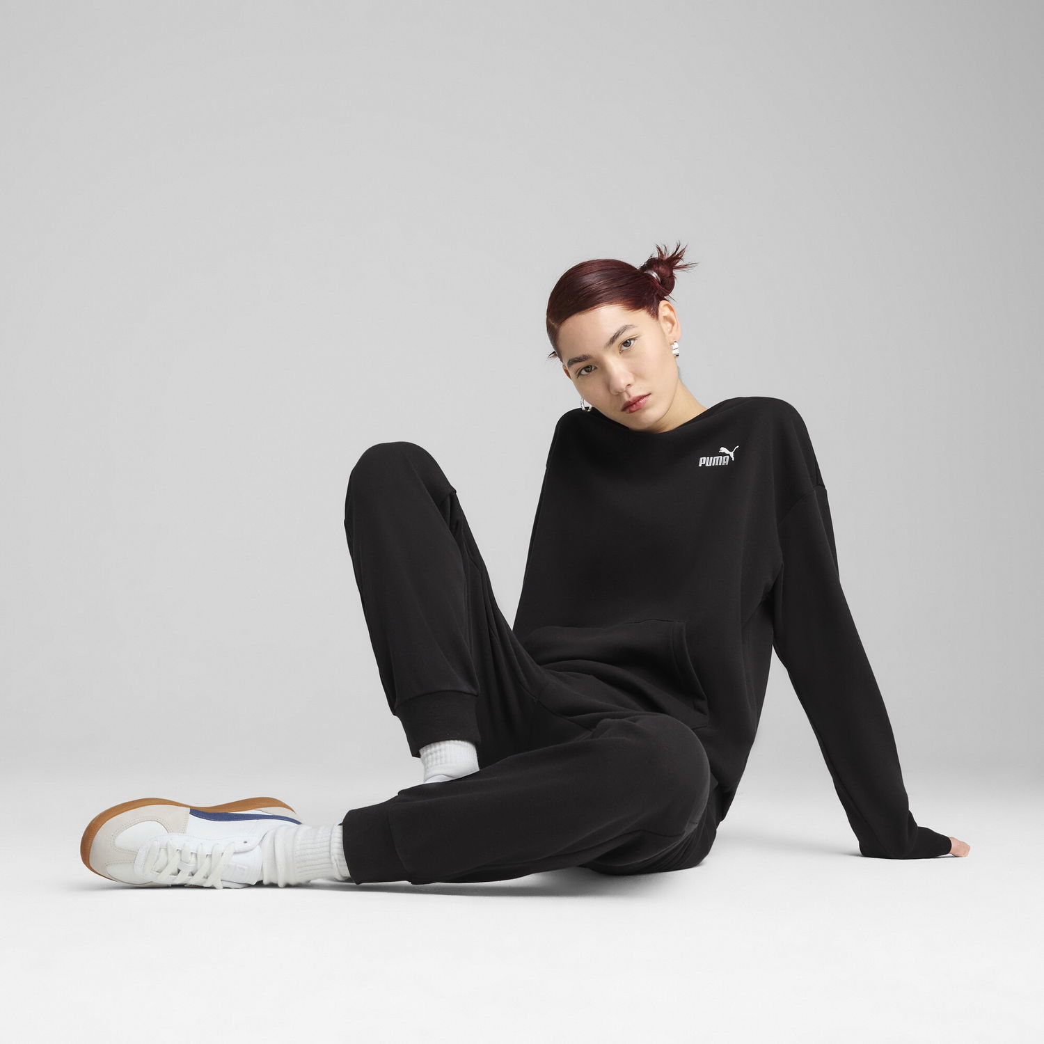 Pulover Puma Relaxed Fit Hoodie and Pants Set Črna | 685074_01, 0