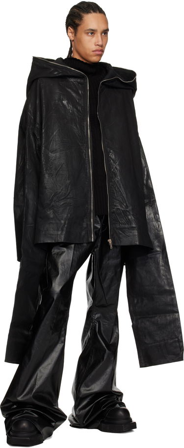 Pulover Rick Owens Rick Owens DRKSHDW Hollywood Gimp Kaftan Denim Jacket Črna | DU01E3780 SCF, 3