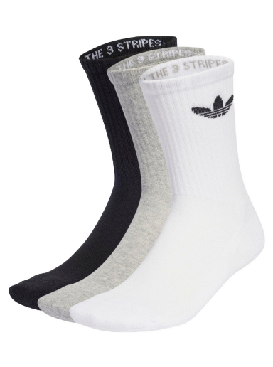 Nogavice adidas Originals Trefoil Cushion Crew Socks - 3 pack Večbarvna | IJ5614