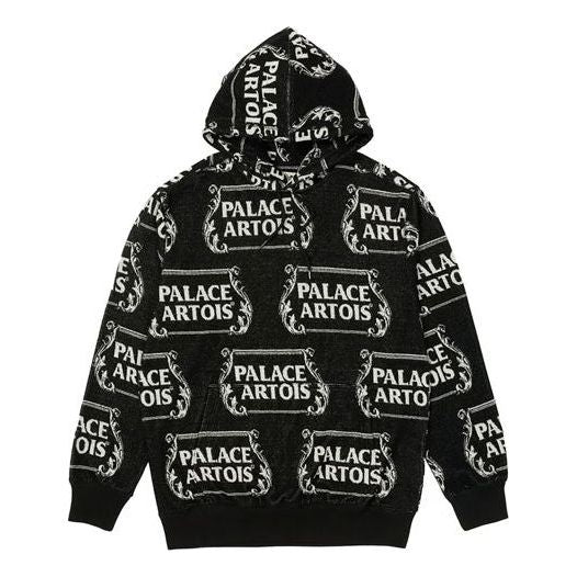 Pulover Palace Palace x Stella Artois Crossover Full Print Hoodie Črna | PAL-SS21-6