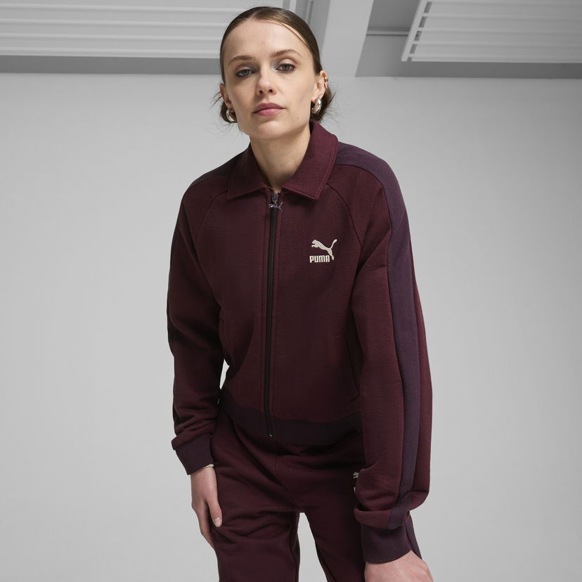 Bomber jakna Puma Women's T7 Track Jacket Bordo | 626797_44