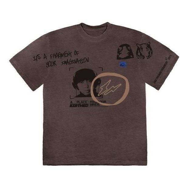 Majica Cactus Jack by Travis Scott Travis Scott Cactus Jack for Fragment Design Graphic T-Shirt Rjava | CJFN-SS15, 0