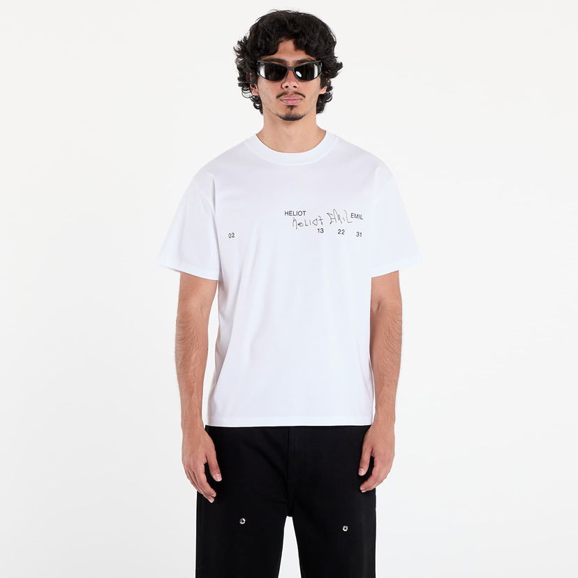 Majica HELIOT EMIL HELIOT EMIL Fulgens T-Shirt Bela | PREAW25_M_09_141_WHT02