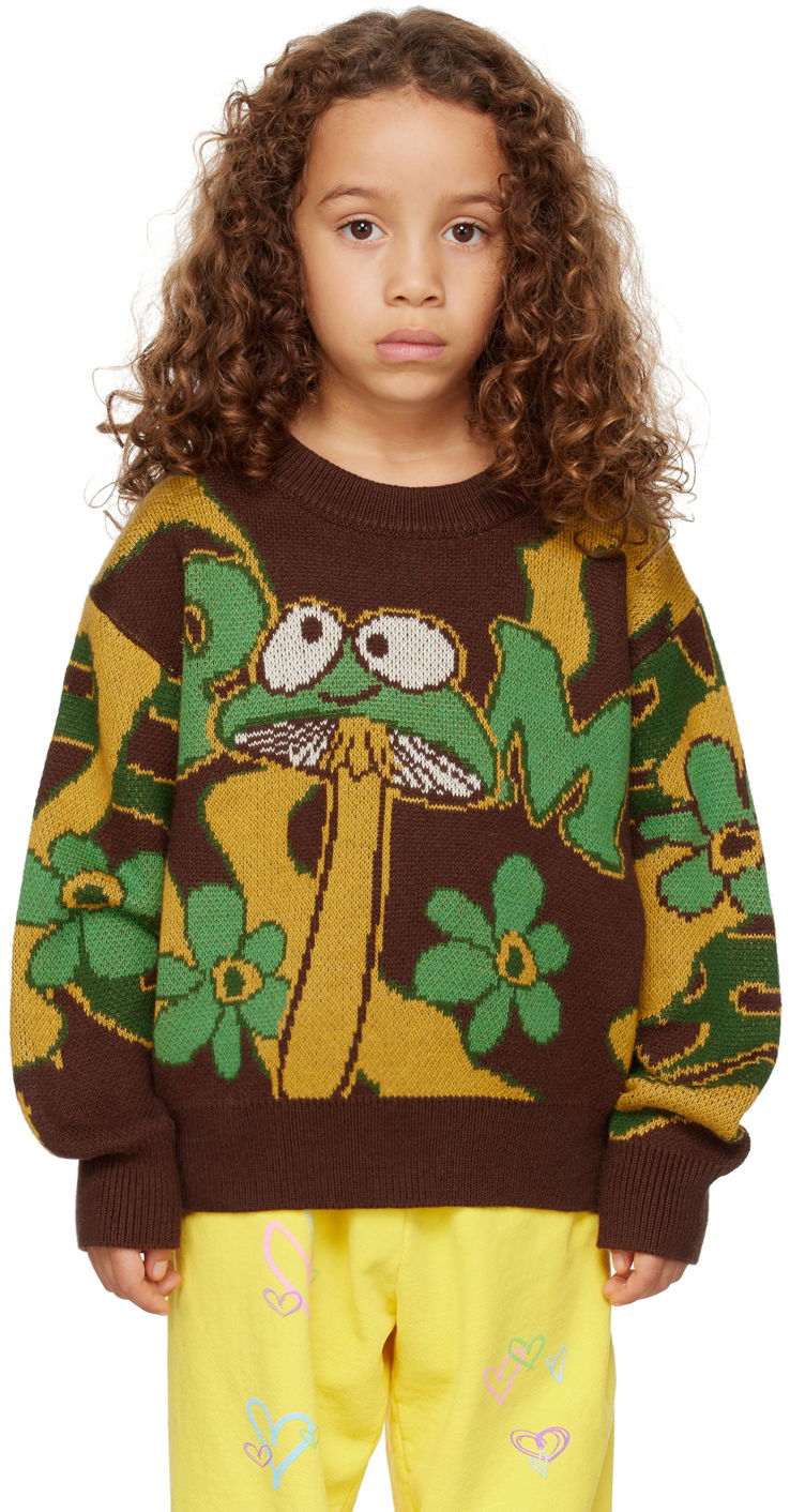 Pleteni pulover Perks And Mini Perks and Mini Exclusive Shroom Knit Sweater Rjava | 55002