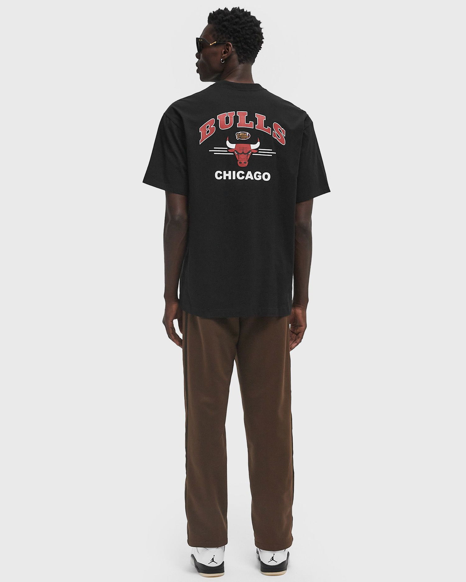 Majica Mitchell & Ness Mitchell & Ness NBA Chicago Bulls Vintage Logo Pocket T-Shirt Črna | FC9252-CBUBLCK, 1