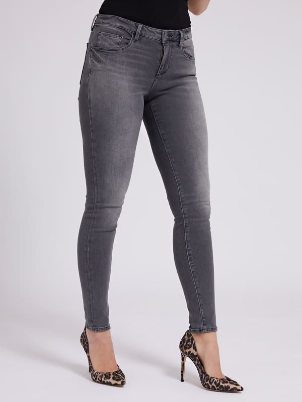 Hlače in kavbojke GUESS Fit Denim Siva | W2YA99D4PZ2, 0