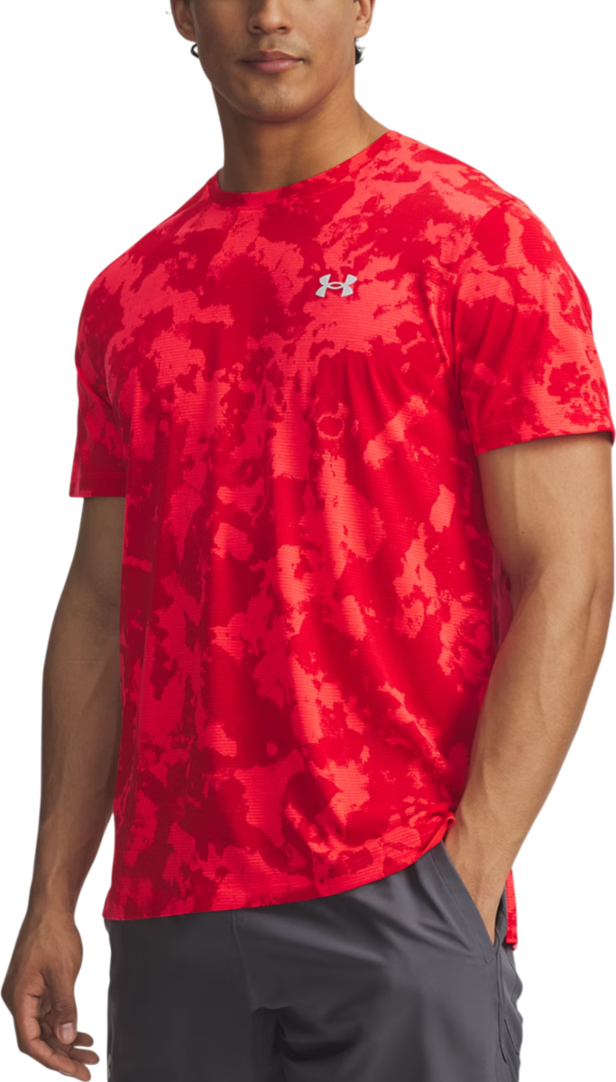 Majica Under Armour Under Armour Launch Printed Short Sleeve T-Shirt Rdeča | 6006110-713