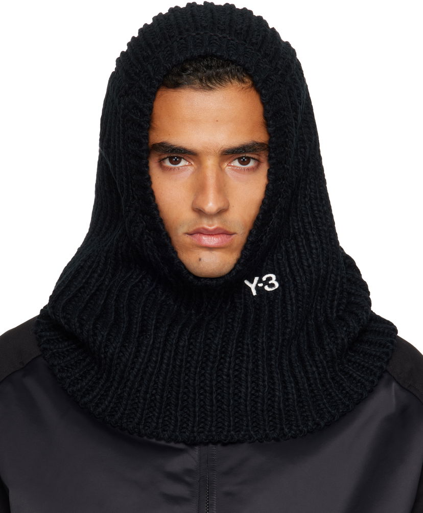 Klobuk Y-3 Y-3 Knitted Hood Balaclava Črna | JX8310
