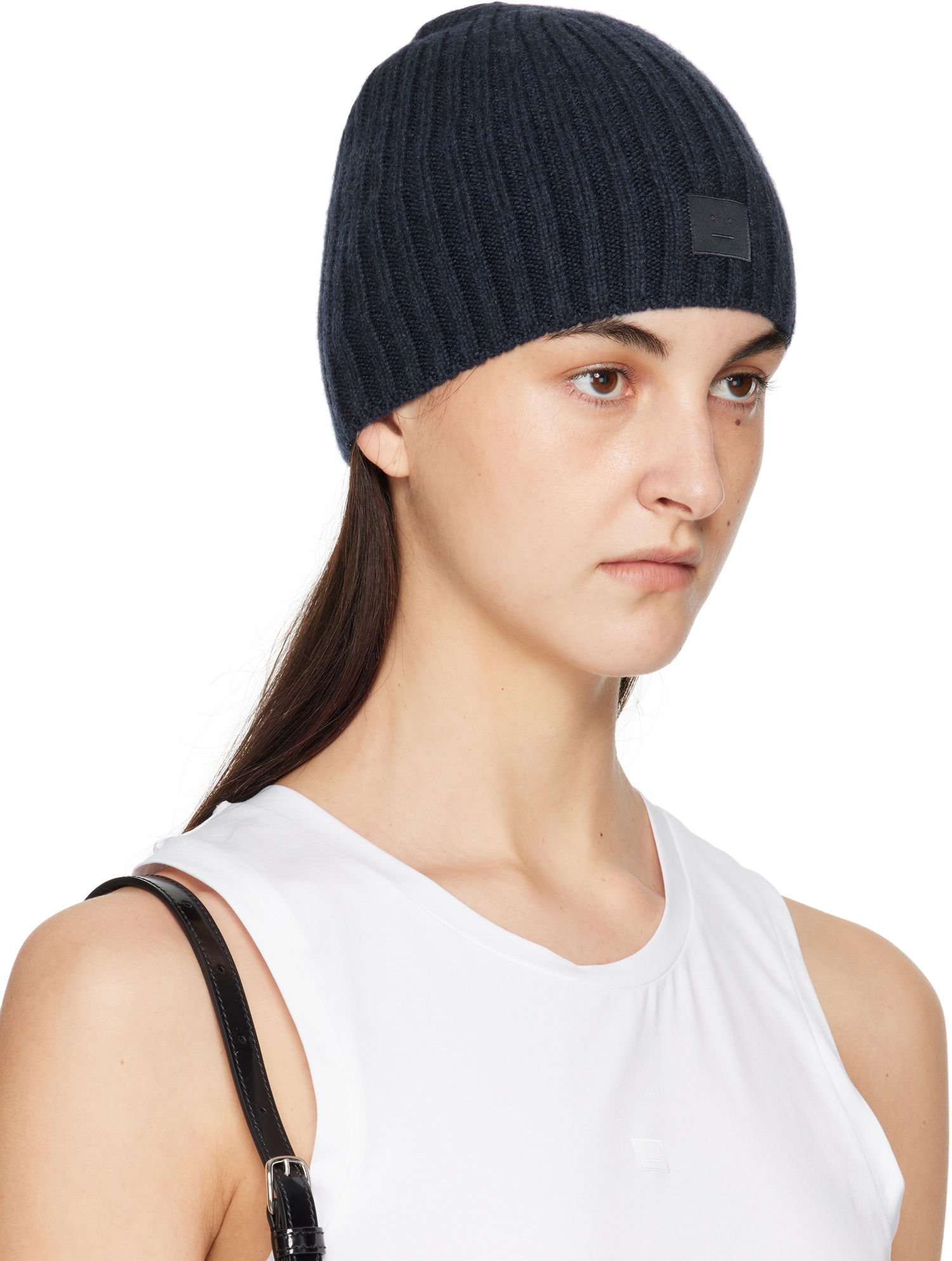 Beanie Acne Studios Acne Studios Knitted Beanie Mornarica | C40387-, 1