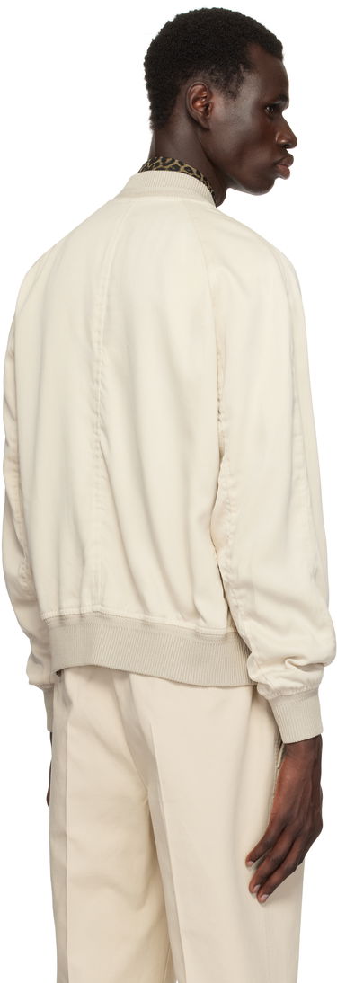 Bomber jakna Tom Ford TOM FORD Fluid Gabardine Bomber Jacket Bež | OBS046-FMT049S25, 2