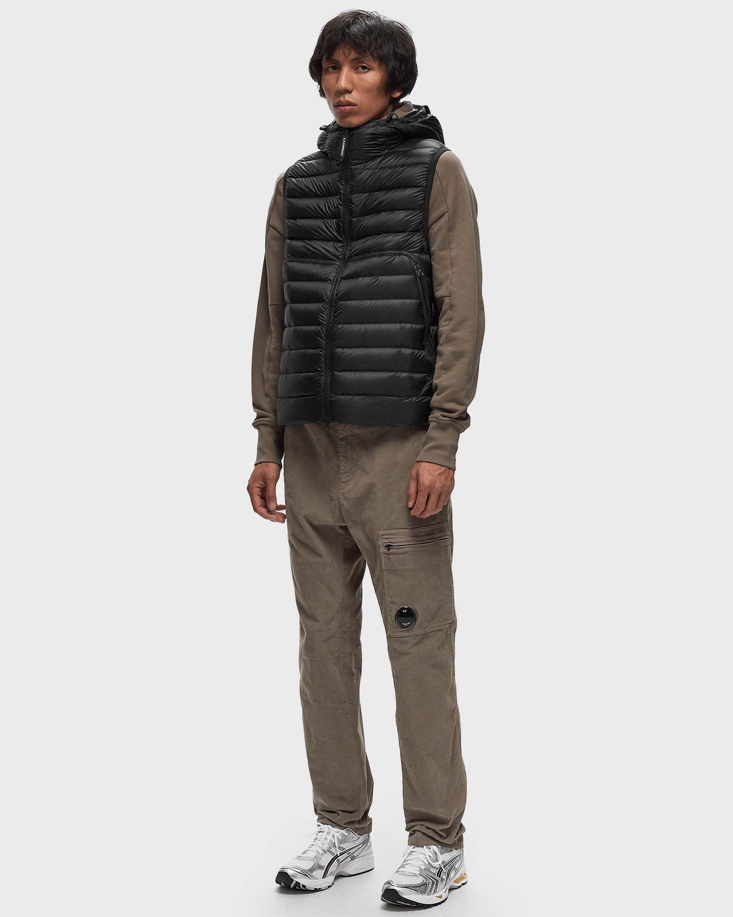 Telovnik C.P. Company D.D. SHELL GOGGLE DOWN VEST Črna | 17CMOW074A006099A-999, 1