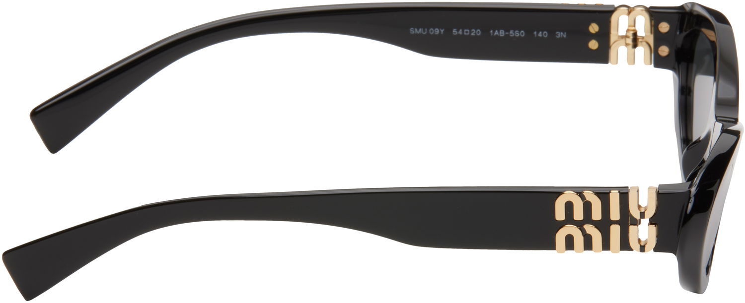 Sončna očala Miu Miu Miu Miu Pointed Cat Eye Acetate Sunglasses Črna | 0MU 09YS 8056597886314, 1