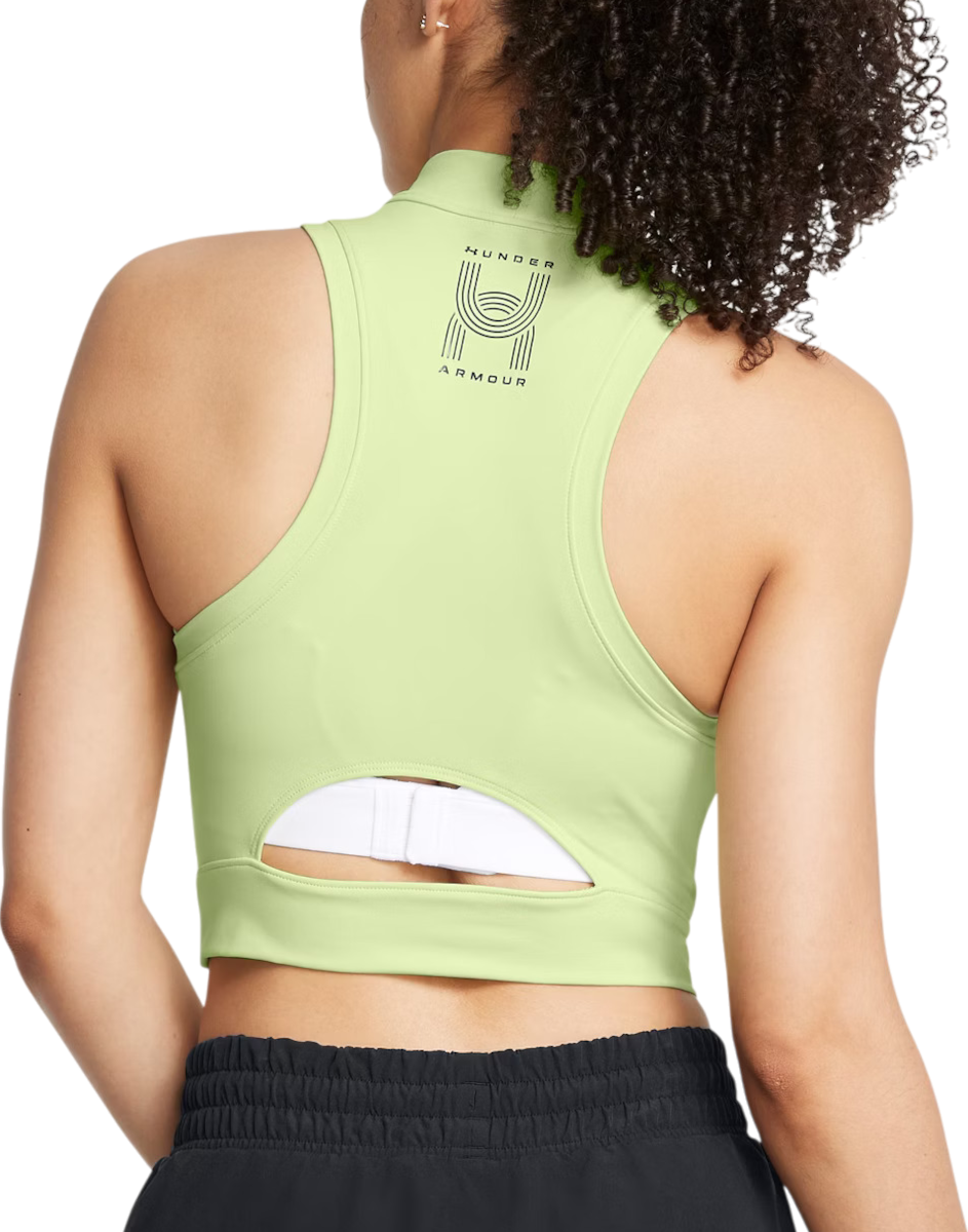 Majica brez rokavov Under Armour Under Armour Run Anywhere Crop Tank Top Zelena | 1386344-383, 1