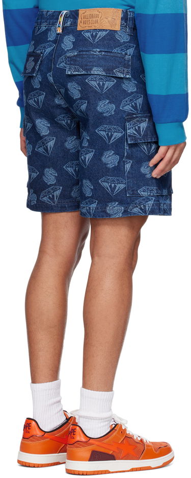Kratke hlače BILLIONAIRE BOYS CLUB Billionaire Boys Club Printed Denim Cargo Shorts Modra | B23153, 2