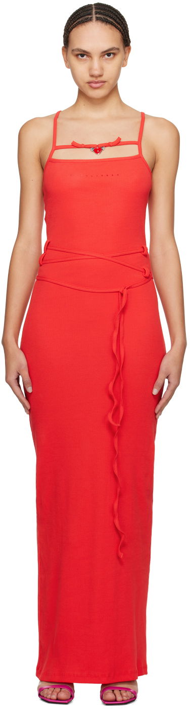 Obleke Ottolinger Ottolinger Charmed Maxi Dress Rdeča | 407902