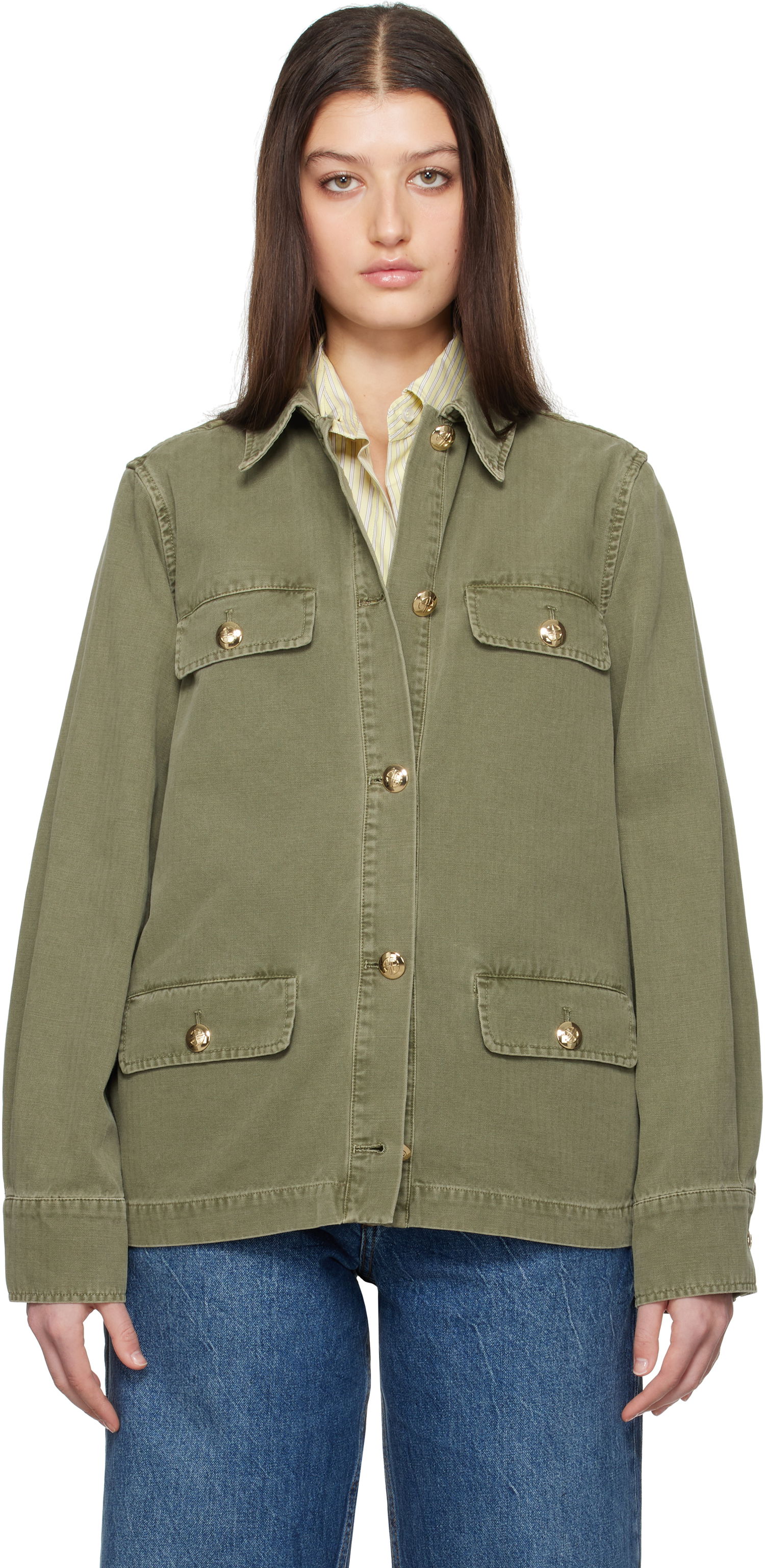 Jakna Anine Bing Anine Bing Corey Military Jacket Zelena | A-01-7178-320, 0
