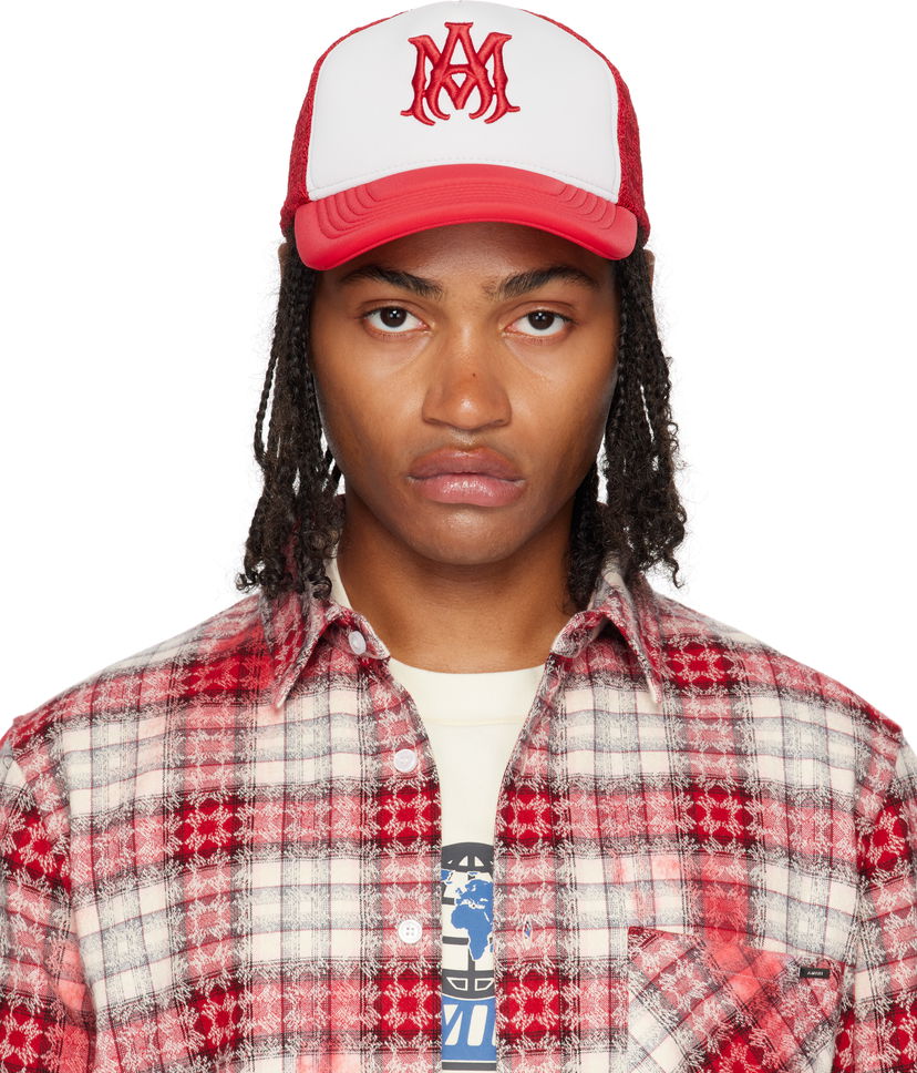 Kapa AMIRI AMIRI MA Two Tone Trucker Cap Rdeča | AMHATR1030