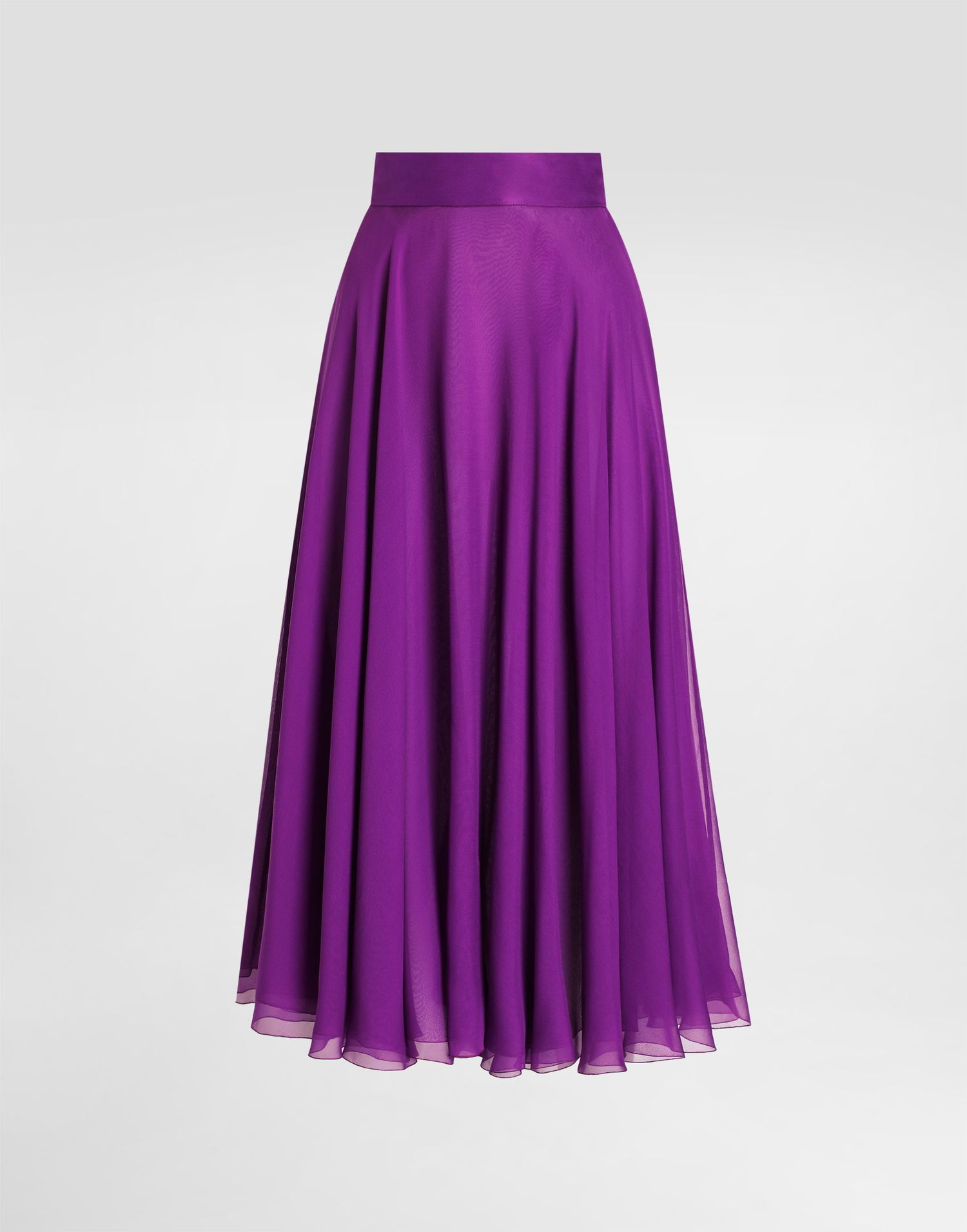 Krila Dolce & Gabbana Dolce & Gabbana Chiffon Midi Skirt Lila | F4C7UTFU1ATF0571, 0
