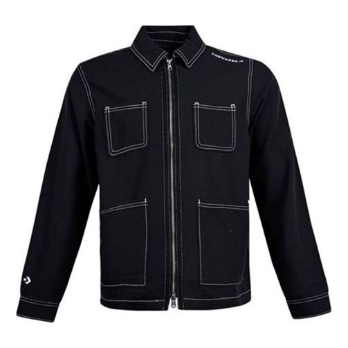 Jakna Converse Converse Pocket Woven Jacket Črna | 10020896-A01