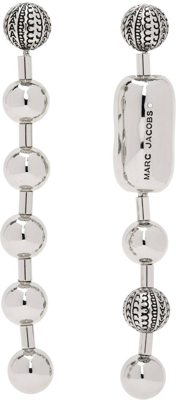 Uhani Marc Jacobs Marc Jacobs The Monogram Ball Chain Earrings Kovinski | 2S4JER001J04