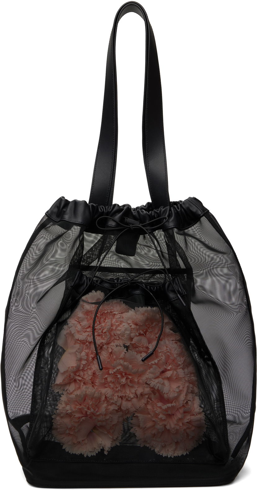 Tote bag Simone Rocha Simone Rocha Carnation Pocket Tote Črna | BAG191F 0805