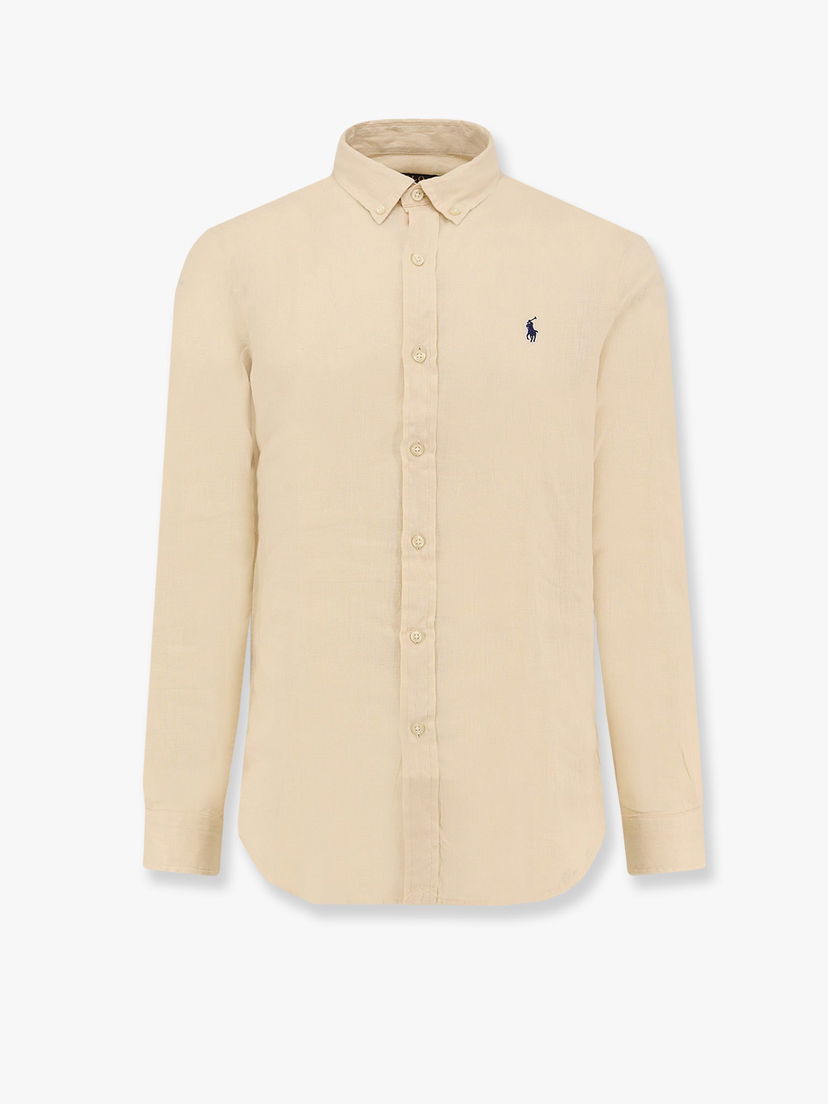Polo majica Polo by Ralph Lauren Polo Ralph Lauren Men's Long Sleeve Button-Down Shirt Bež | 710968915005