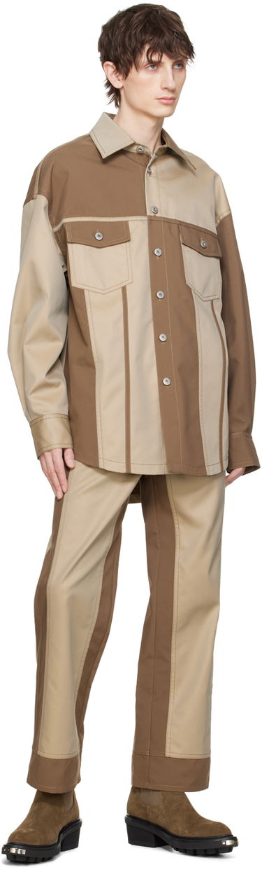 Srajce Feng Chen Wang Feng Chen Wang Paneled Jacket Rjava | FMS17JK13, 3