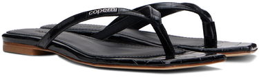 Modni dodatki Coperni Coperni Croco Slanted Flip-Flops Črna | COPSH54838, 3