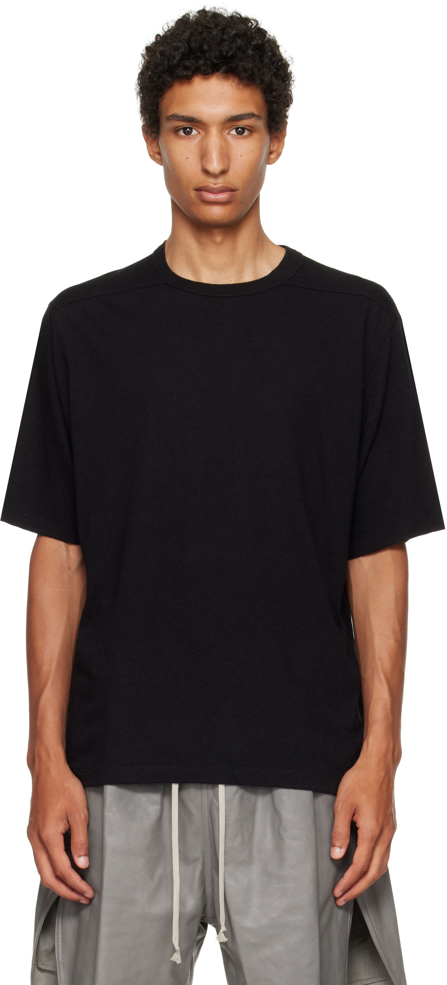 Majica Rick Owens Rick Owens Concordians Brad T-Shirt Črna | RU02E1232 JR, 0