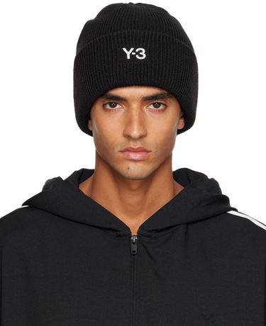 Beanie Y-3 Y-3 Classic Knit Beanie Črna | JW8963, 0