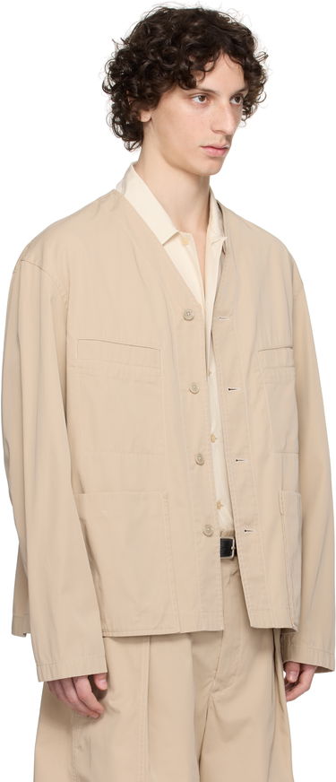 Srajce LEMAIRE Lemaire Collarless Overshirt Bež | OV1011 LF1352, 4