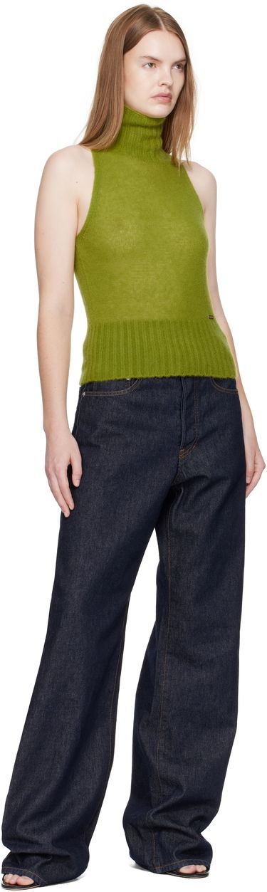 Pleteni pulover Tom Ford TOM FORD Cashmere Silk Sleeveless Turtleneck Zelena | MAK1381-YAX921, 3