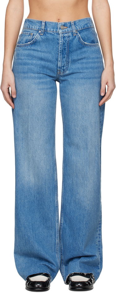 Kavbojke Anine Bing Anine Bing Hugh Wide-Leg Jeans Modra | A-06-7135-447, 0