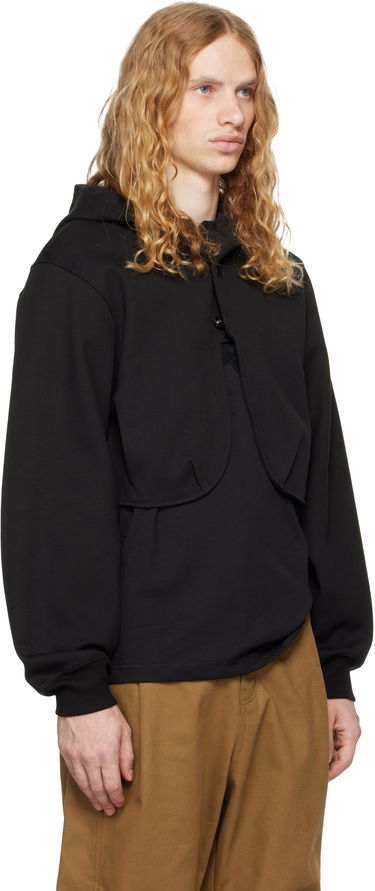 Pulover ADER ERROR Cropped Hoodie Črna | BN01FWHD0401BK, 1
