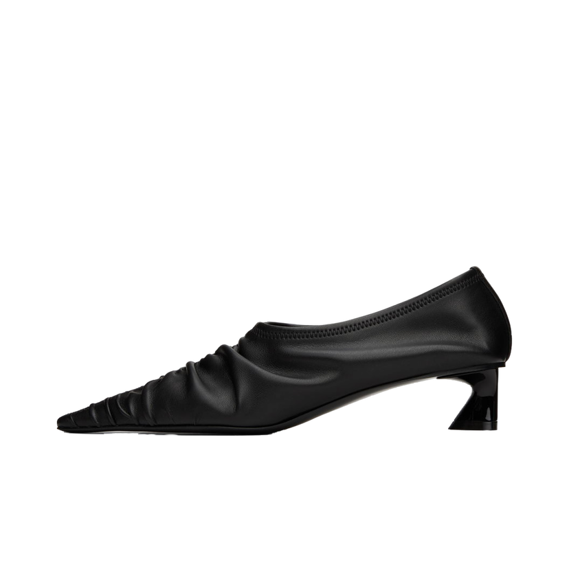 Superge in čevlji Stella McCartney Elsa Ruched Kitten Heels Črna | 810417W1IL0