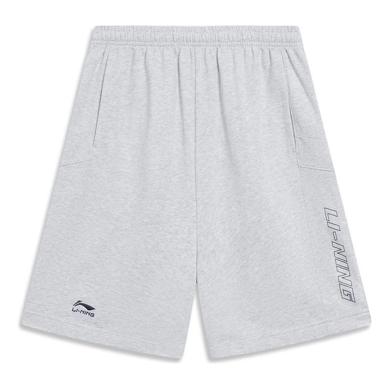 Kratke hlače Li-Ning Graphic Straight Shorts Siva | AKST073-3