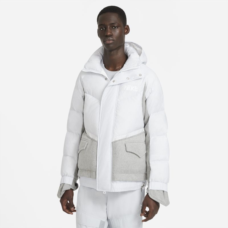 Puhovka Nike sacai x Longline Down Parka Bela | CT3269-043